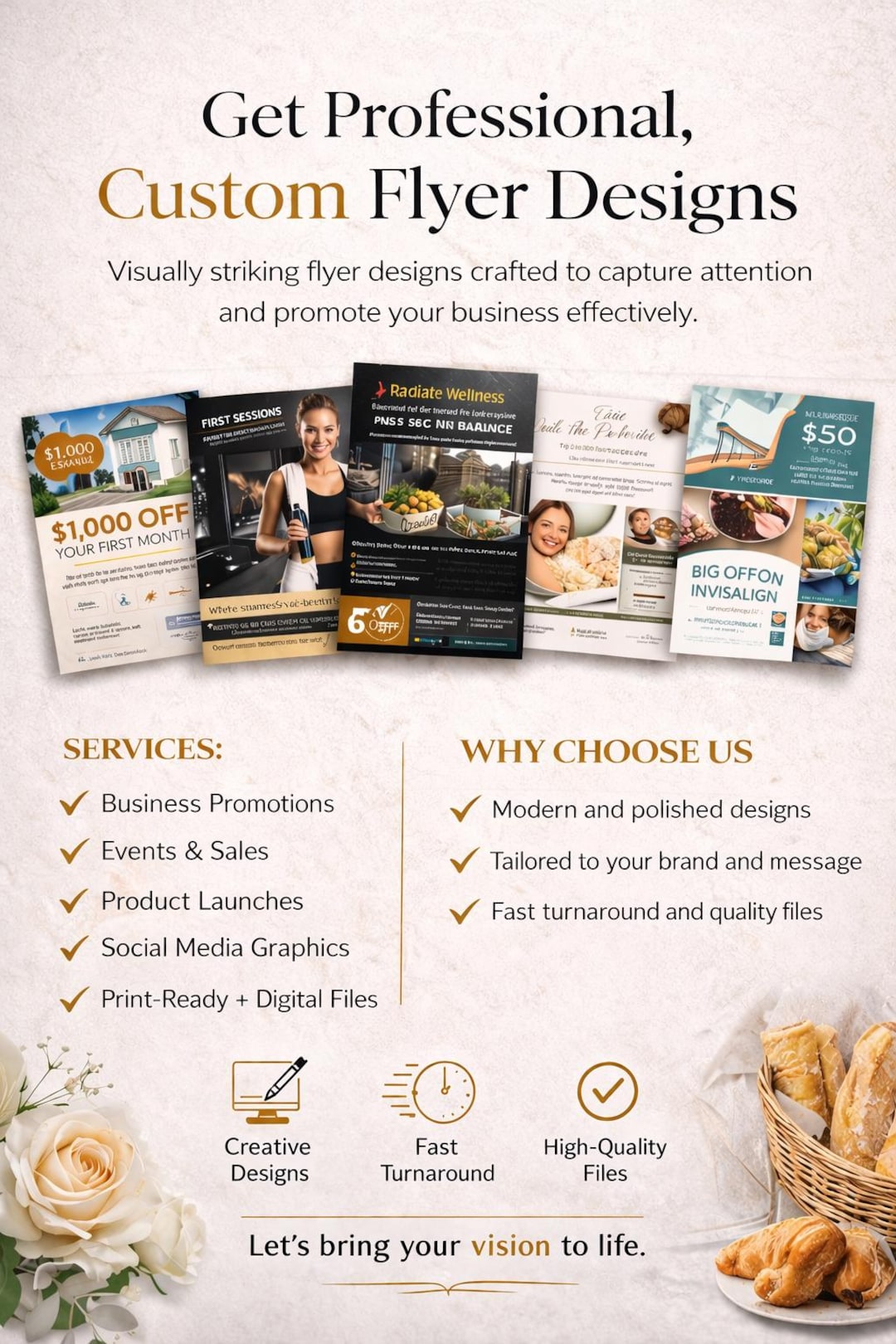 Customizing Flyer Custom Flyer Design for Small Businesses | Modern Promotional Marketing ...