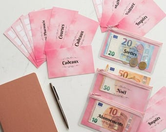 Pack of 24 Budget Trackers & Envelope Categories | Cash Stuffing Method | Family Finance Organization