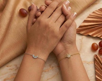 Matching Sun and Moon Bracelets – Symbolic Sister, BFF, Couple Jewelry Set