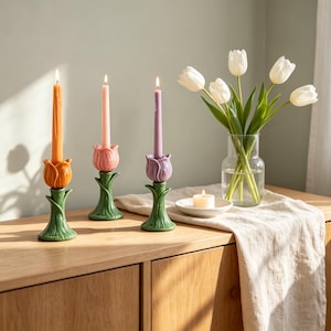 Tulip Candle Holder - Etsy