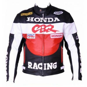HONDA CBR Motorrad-Lederjacke