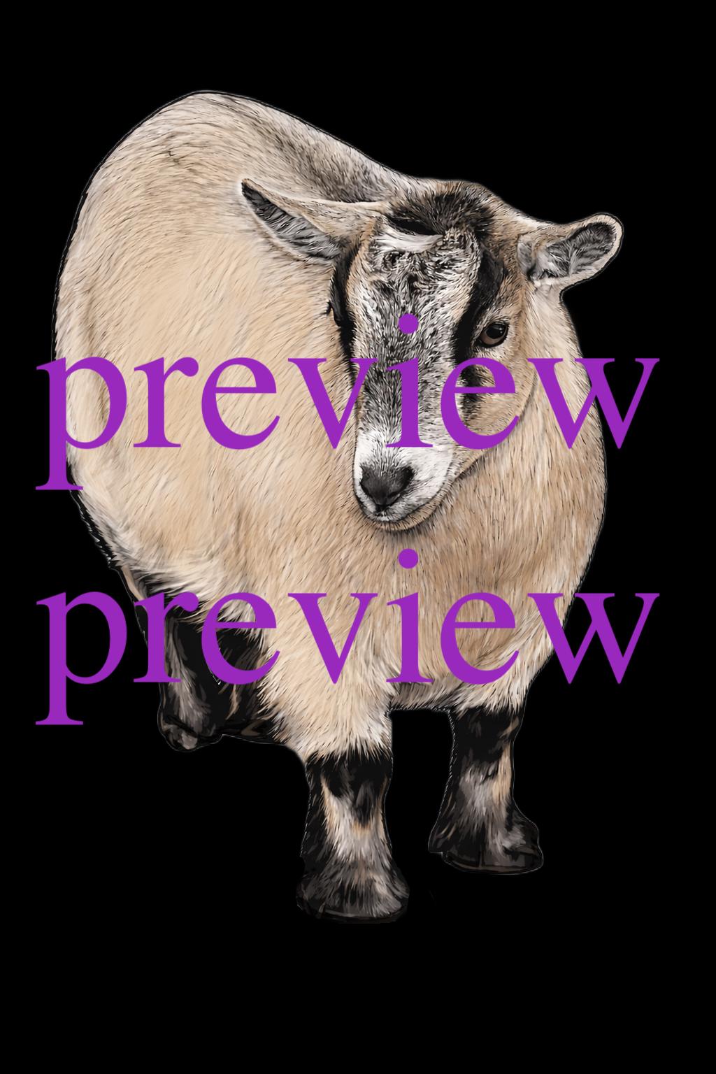 NPGA Registered Pygmy Goat Clipart, Logo Design, 4-H Fair Vector Image ...