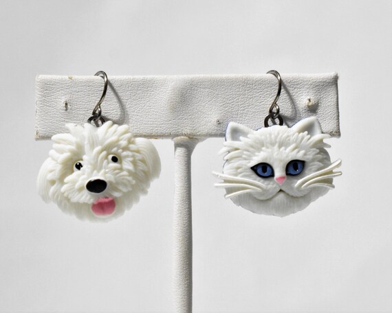 cat and dog earrings