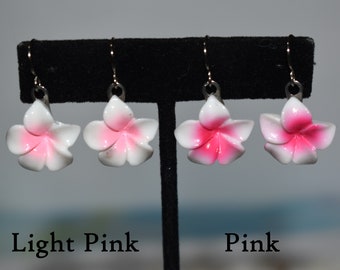 Hibiscus Earrings, Hibiscus Flower Earrings, Flower Jewelry, Hibiscus Jewelry, Summer Earrings, Floral Earrings, Tropical Earrings, CE897