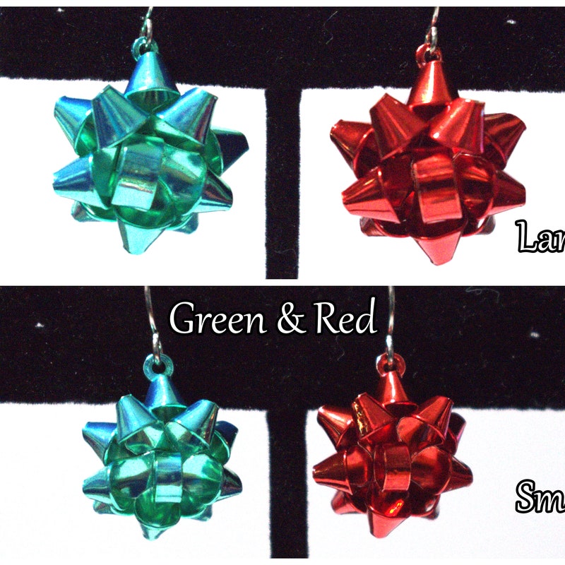 Metal bow earrings Jewelry
