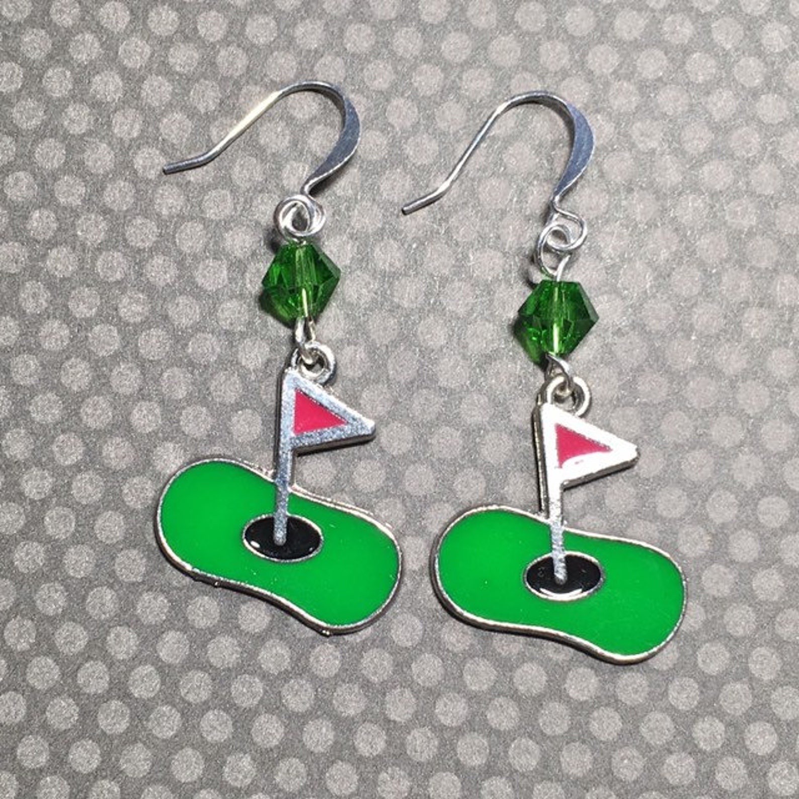 Golf Charm Earrings Golf Mystery Earrings Set Mystery Etsy