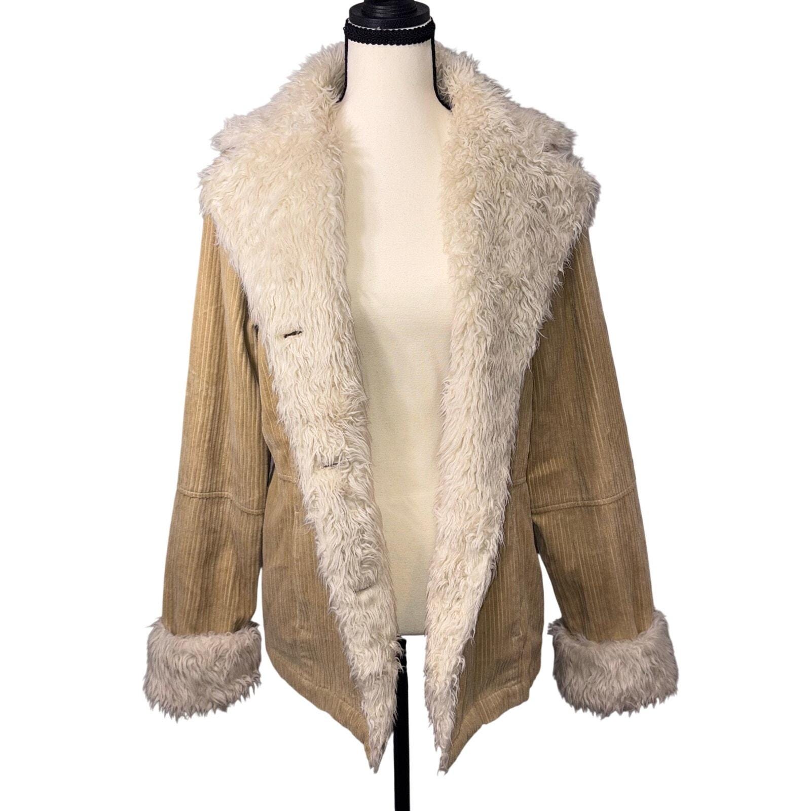 Vintage 70s Corduroy Coat With Fur - Etsy