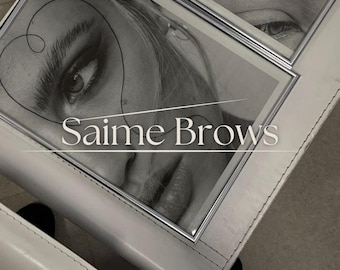 Luxury Brow Artist Branding Kit | Premade Logo Suite, Submark, Favicon (Canva Design)