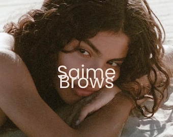 Luxury Brow Artist Branding Kit, Feminine Beauty Brand, Canva Logo Design (Digital Download)