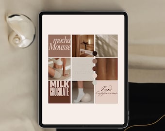 Mood Board Template, MLR PRR Resell Rights, Canva MoodBoard, Canva Template, Style Guide, Branding Template, Business Brand Identity Kit