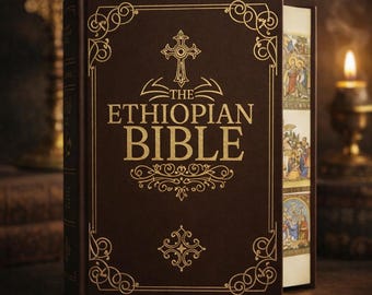 Ethiopische bijbel 88 boeken in het Engels | Book of Henoch Jubilees Meqabyan Apocrypha Illustrated Hardcover