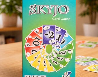 Juego de cartas familiar Skyjo / Divertido juego de estrategia / Juego de mesa ideal para viajar / Regalo para niños y adultos