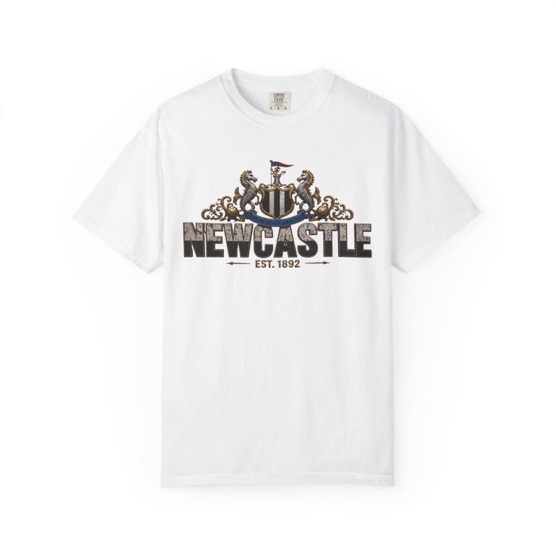 Newcastle premier League Football Shirt T-Shirt | Fußball Trikot Design Bild 5