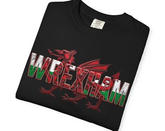Wrexham Drache T-Shirt | Fussball Crest Drache Shirt