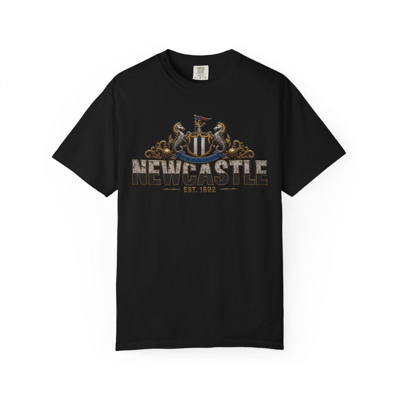Newcastle premier League Football Shirt T-Shirt | Fußball Trikot Design Bild 4