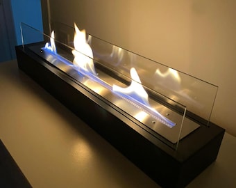Modern Tabletop Fireplace - 70cm Large Indoor/Outdoor Ventless Fire Pit