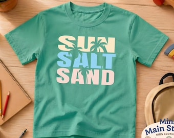 Comfort Colors® Sun Salt Sand T-shirt: Summer Vacation Shirt, Coastal Beach Life Tee, Tropical Gift