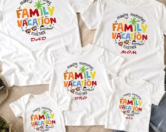 Custom Family Vacation 2026 T-Shirt: Matching Summer Tees, Making Memories Together, Custom Disney Cruise Shirt, Beach Trip Family Reunion