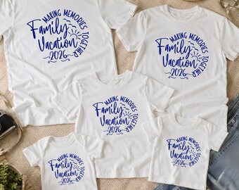 Family Vacation 2026 T-shirts: Matching Family Cruise Shirts, Beach Squad Shirts, Summer Travel Tee, Family Vacay Shirt, Summer Vacation Tee