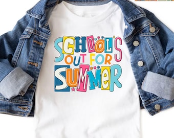 School’s Out For Summer T-shirt: Last Day Of School, Teacher Summer Shirt, Retro Summer Break T-shirt, End of School Year Kids Outfit