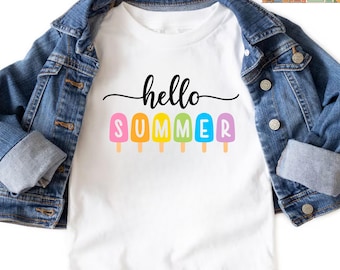 Hello Summer T-shirt: Happy Last Day of School Shirts, End Of School Year Tee, Goodbye School Gift