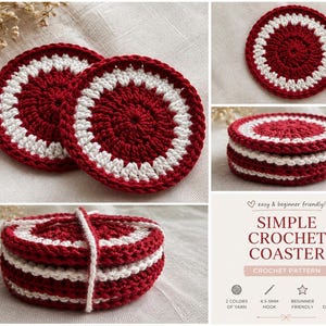 Simple Crochet Coaster Pattern