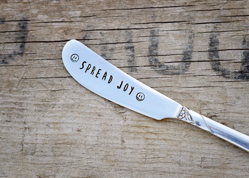 Spread Love Joy or Peace Butter Knife Etsy