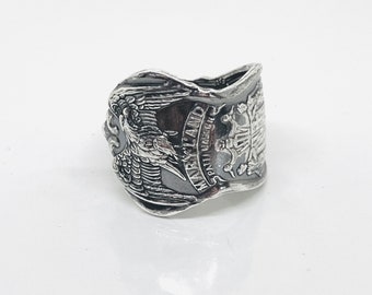 Maryland U.S. State spoon ring "Eagle Series"