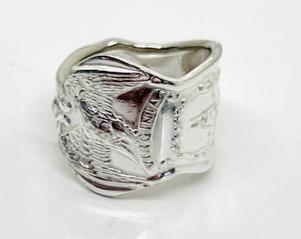 Virginia U.S. State spoon ring "Eagle Series"