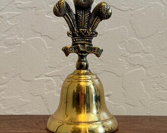 British royal memorabilia brass desk bell