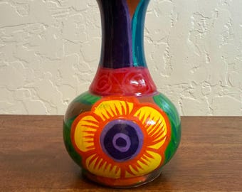Mexican clay vase