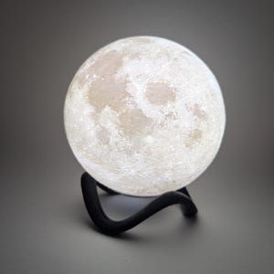 3D Printed Moon Lamp, Lunar Night Light, Color Changing LED Moon, Bedroom Decor, Space Gift, Kids Night Light, Gift for Her, Him