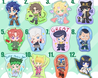 JJBA Teil 1-5 Aufkleber