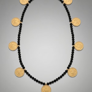 Gold White Jade Necklace, Stainless Steel Dainty Box Chain, Ivory Agate Bead Choker, Oval Stone Statement Necklace, Waterproof Gift for Her