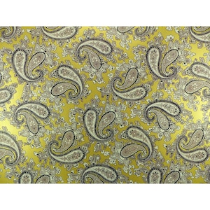 Luthitec Black and White Paisley Paper Guitar Body Decal - 420x295mm Rich Gold Backed