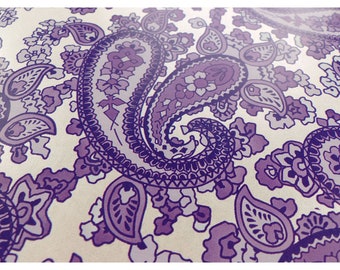 Luthitec Powder Pink Backed Paisley Paper Guitar Body Decal - 420x295mm