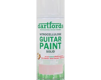 dartfords Shell Pink Nitrocellulose Guitar Paint 400ml Aerosol