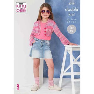 King Cole P6348 Pattern - Double Knit