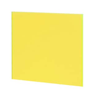 Puede incluir: Una almohadilla de espuma amarilla cuadrada con un borde verde claro. La almohadilla es de color sólido y parece nueva. El artículo probablemente se utiliza para limpiar o pulir.