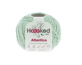 HOooked AT11 Atlantica Carribean Mint Seacell Baumwollgarn, 120m, 50g