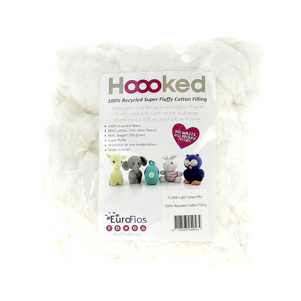 Hoooked 100% Recycled Cotton Filling 250 Gram 