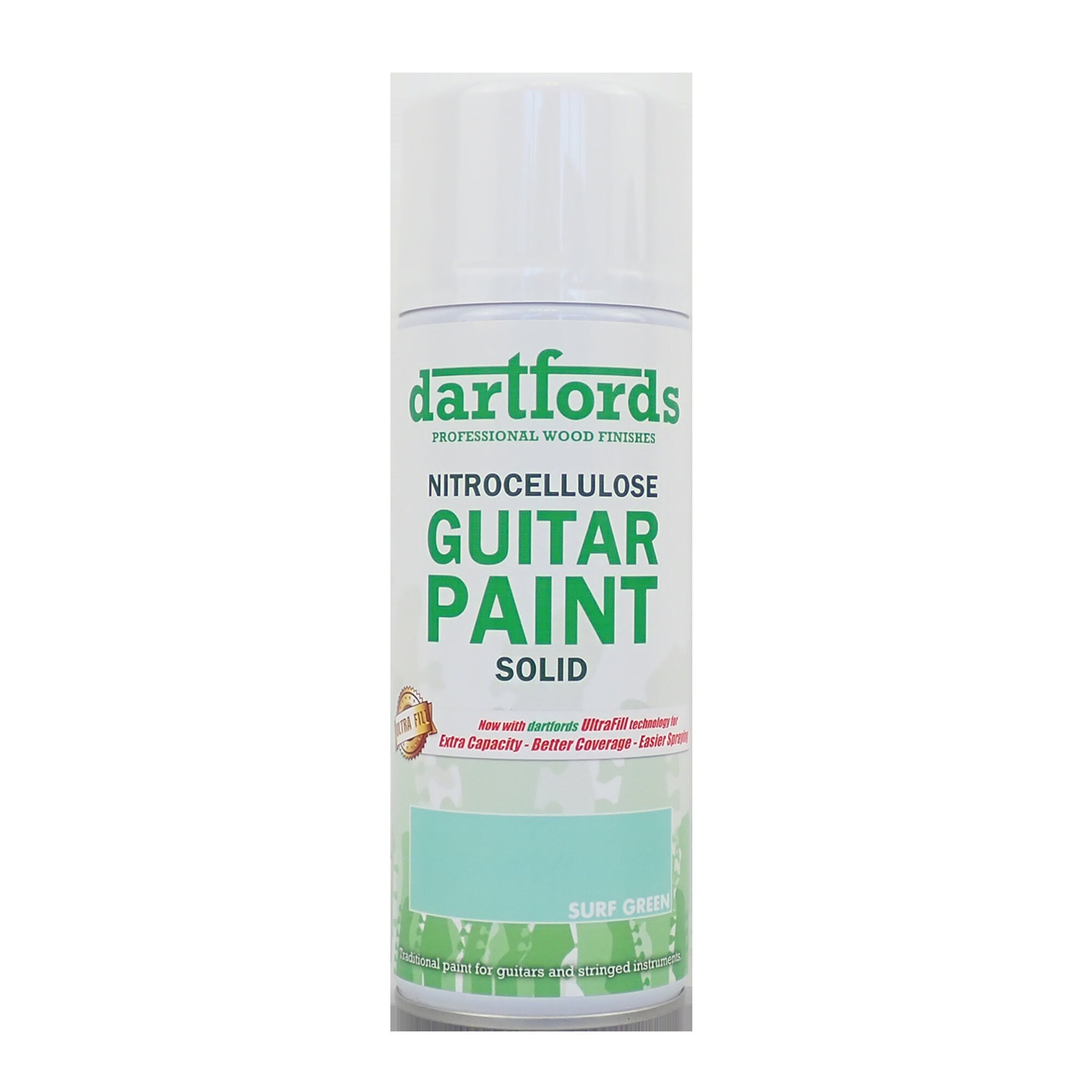 Dartfords Surf Green Nitrocellulose Guitar Paint 400ml Aerosol