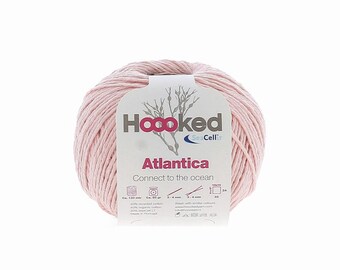 HOooked AT06 Atlantica Shell Pink Seacell Baumwollgarn, 120m, 50g