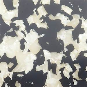 Incudo Black and White Pearloid Celluloid Laminate Acrylic Sheet