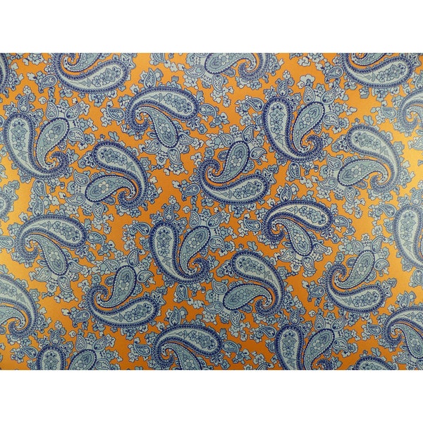 Luthitec Orange Backed Paisley Paper Guitar Body Decal - 420x295mm