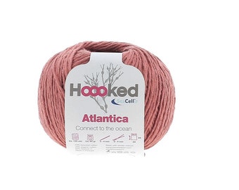 HOooked AT07 Atlantica Lobster Red Seacell Baumwollgarn, 120m, 50g