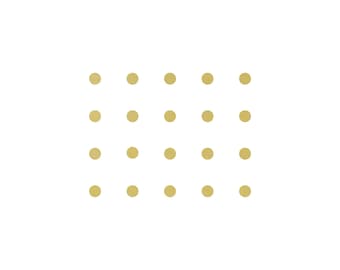 Incudo Cream Plain CAB Dot Inlays - 6.35mm (Pack of 20)