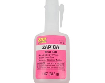 Zap PT08 Super Thin Ca Superglue (1Oz) 28g Bottle