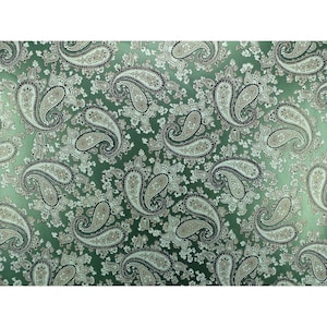 Luthitec Black and White Paisley Paper Guitar Body Decal - 420x295mm Racing Green Backed