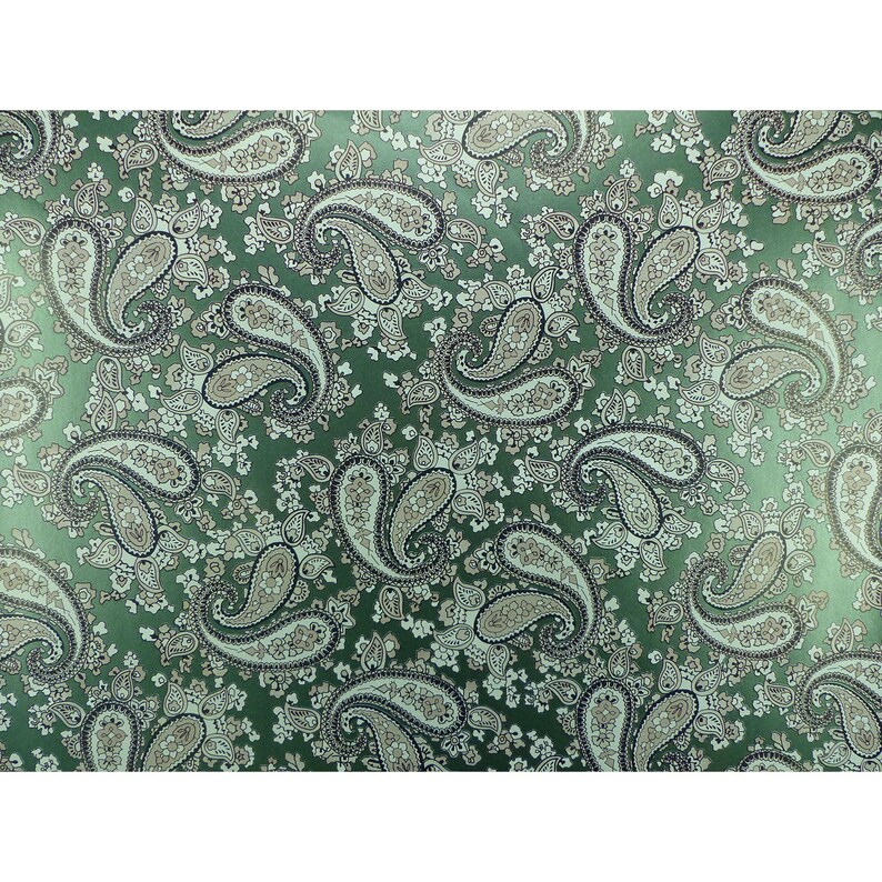 Luthitec Black and White Paisley Paper Guitar Body Decal - 420x295mm Racing Green Backed